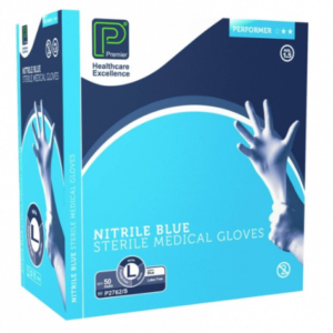 Blue Sterile Nitrile Gloves