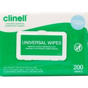 clinell universal disinfectant wipes